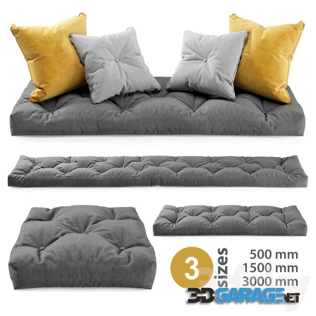 3d-model – Seat Pillows Set 3